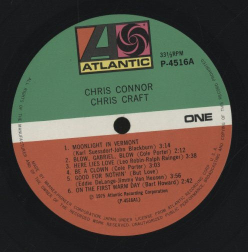 Chris Connor - Chris Craft (LP, Album)