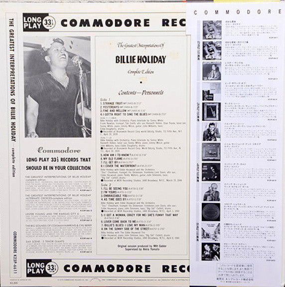 Billie Holiday - The Greatest Interpretations Of Billie Holiday - C...