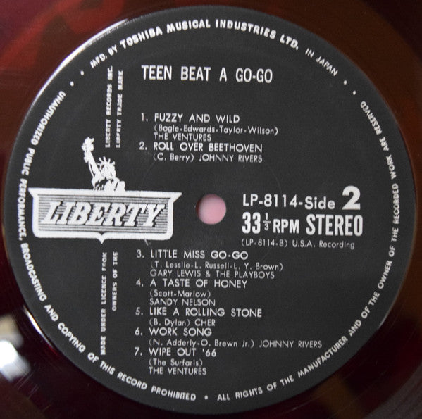 Various - Teen Beat A Go-Go (LP, Album, Red)