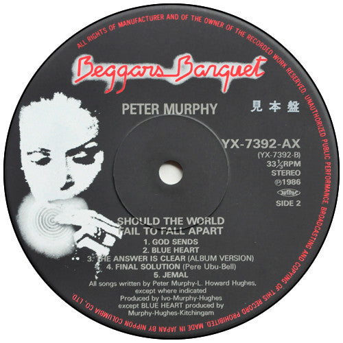 Peter Murphy - Should The World Fail To Fall Apart(LP, Album, Promo...
