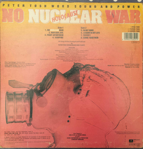Peter Tosh - No Nuclear War (Holocaust) (LP, Album)