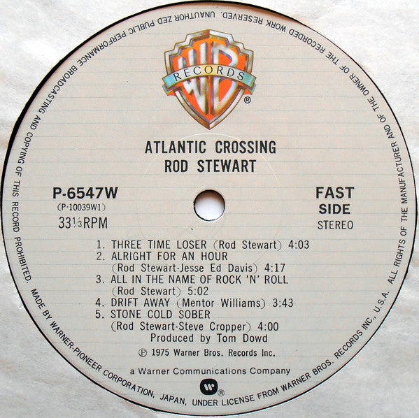 Rod Stewart - Atlantic Crossing (LP, Album, RE, Gat)