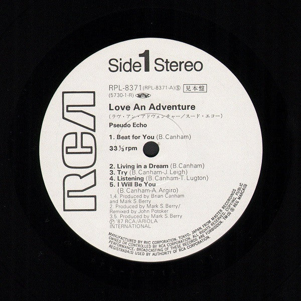 Pseudo Echo - Love An Adventure (LP, Album)