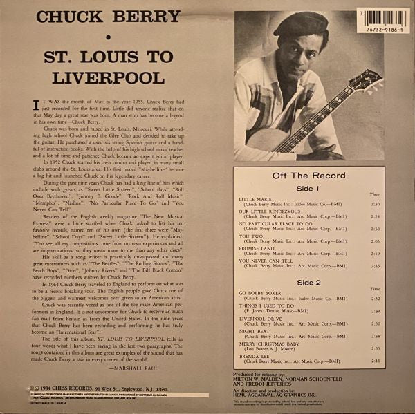 Chuck Berry - St. Louis To Liverpool (LP, Album, RE)