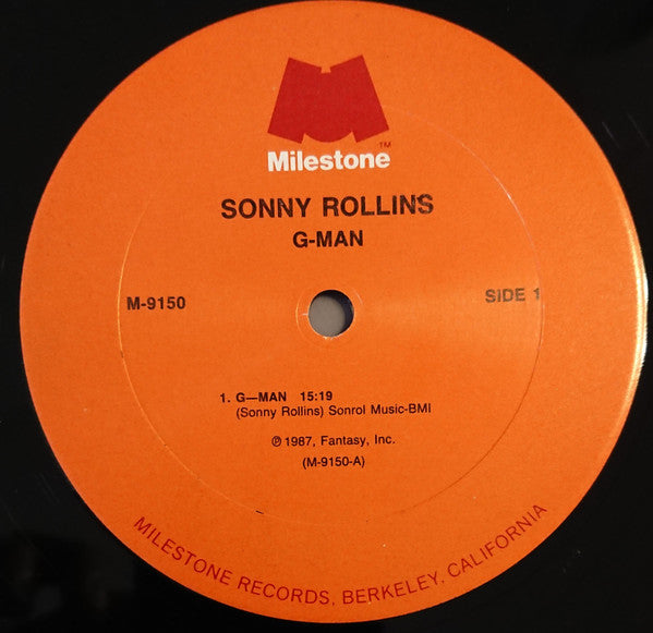 Sonny Rollins - Sonny Rollins Plays G-Man And Other Music For The S...