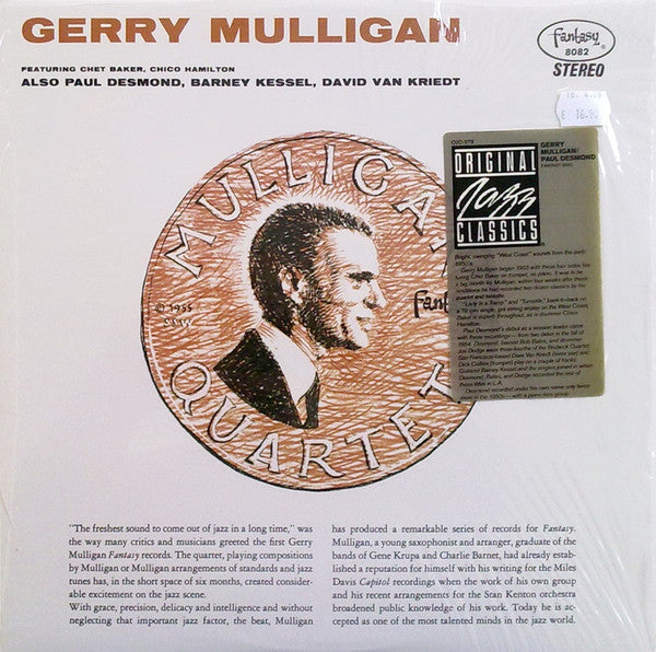 Gerry Mulligan Quartet - Gerry Mulligan/Paul Desmond(LP, Comp, RE, RM)