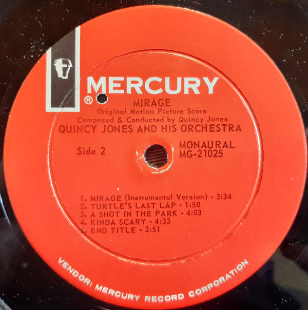 Quincy Jones - Mirage (Original Motion Picture Score) (LP, Mono)