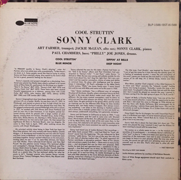 Sonny Clark - Cool Struttin' (LP, Album, RE, WHI)