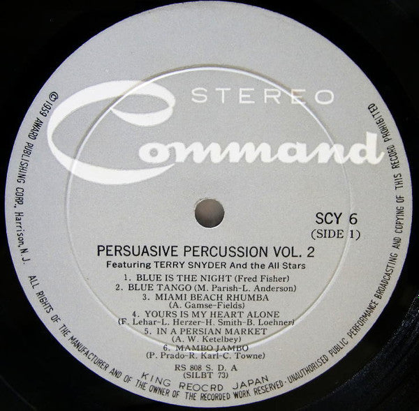 Terry Snyder And The All Stars - Persuasive Percussion Volume 2(LP,...