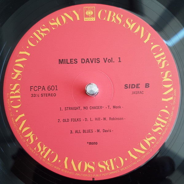 Miles Davis - Miles Davis Vol. 1 (LP, Comp, Club)