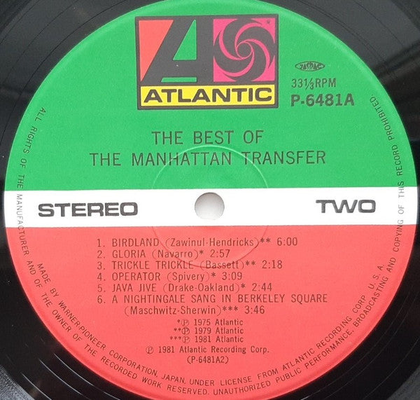 The Manhattan Transfer - The Best Of The Manhattan Transfer = ベスト・オ...