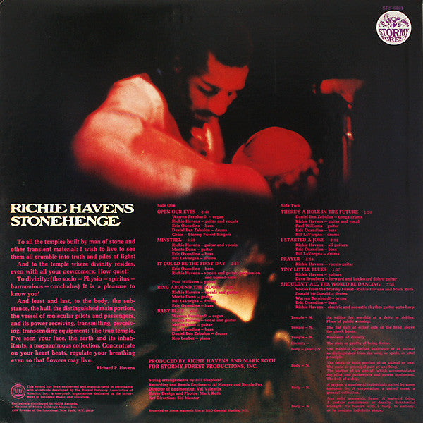 Richie Havens - Stonehenge (LP, Album, MGM)