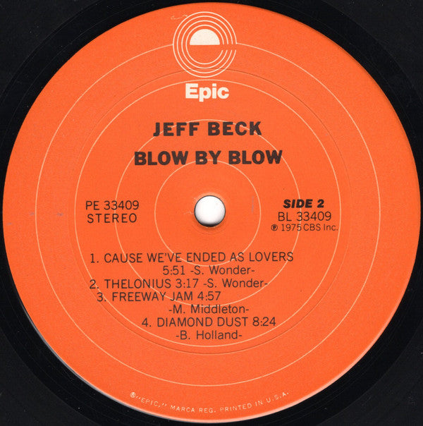 Jeff Beck - Blow By Blow (LP, Album, Pit)