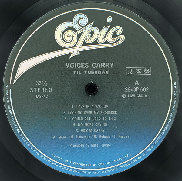 'Til Tuesday - Voices Carry (LP, Album)