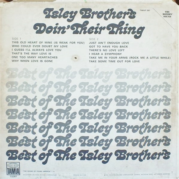 The Isley Brothers - Doin’ Their Thing (LP, Comp)