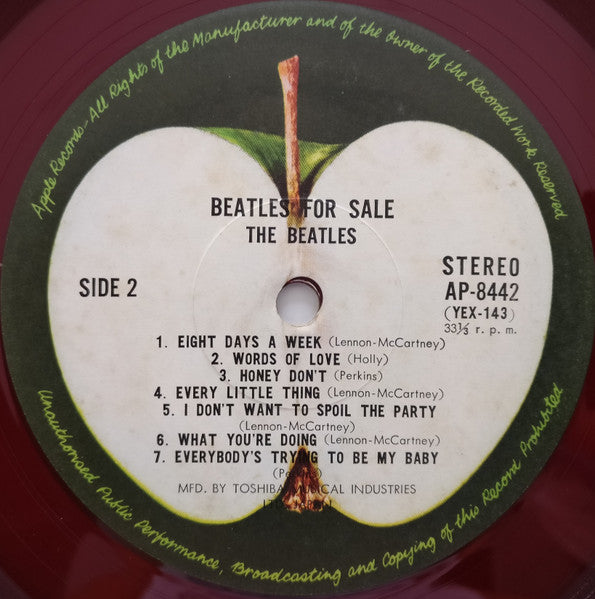 The Beatles - Beatles For Sale (LP, Album, RE, Red)