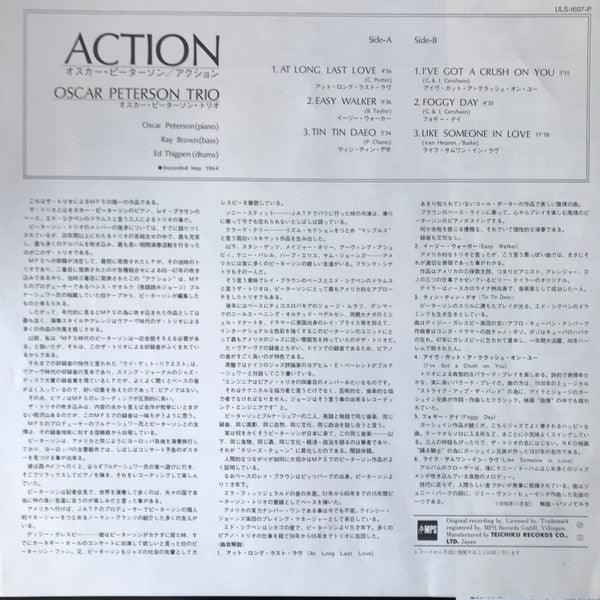 Oscar Peterson - Action (LP, Album, Ltd, RE)