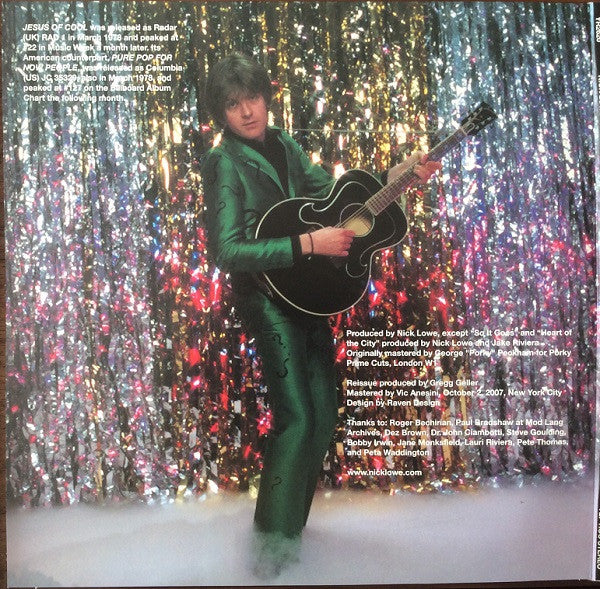 Nick Lowe - Jesus Of Cool (LP, Album, RE + LP, Comp + 30t)