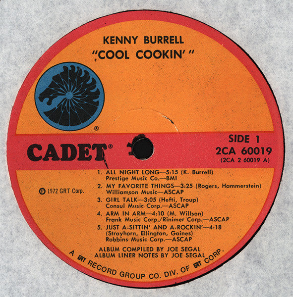 Kenny Burrell - Cool Cookin' (2xLP, Comp, Gat)