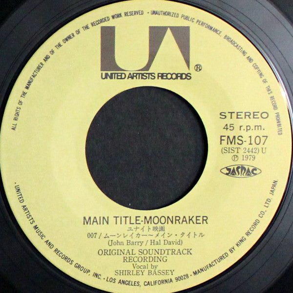 Shirley Bassey - 007 Moonraker (7"", Single)
