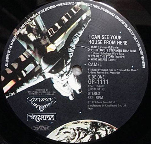 Camel - I Can See Your House From Here (LP, Album)