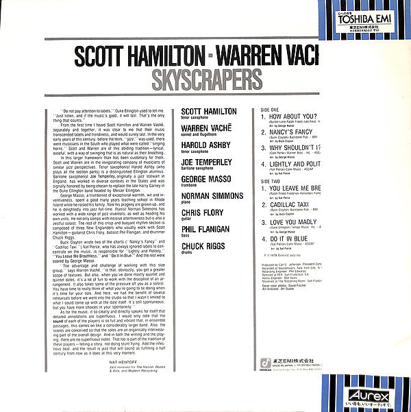 Scott Hamilton - Warren Vaché - Skyscrapers (LP, Album)