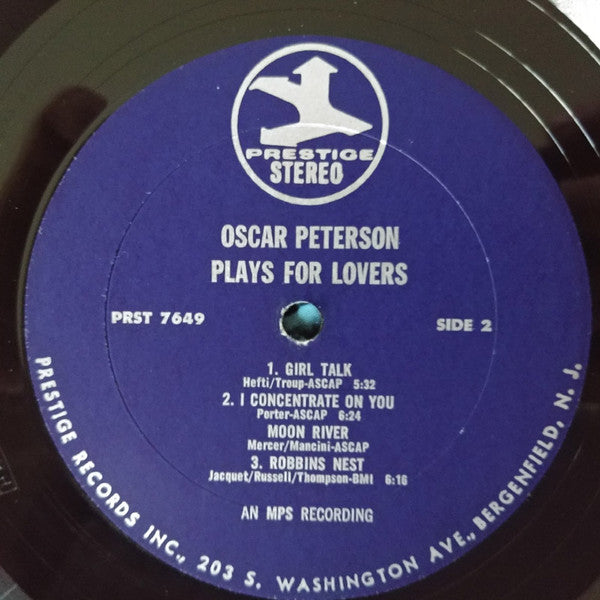 Oscar Peterson - Oscar Peterson Plays For Lovers (LP, Album)