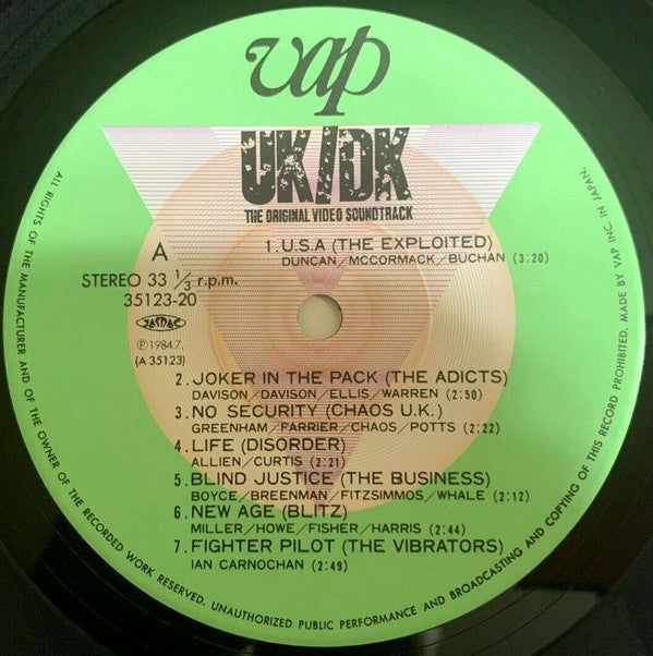 Various - UK/DK (The Original Soundtrack) (LP, Comp)