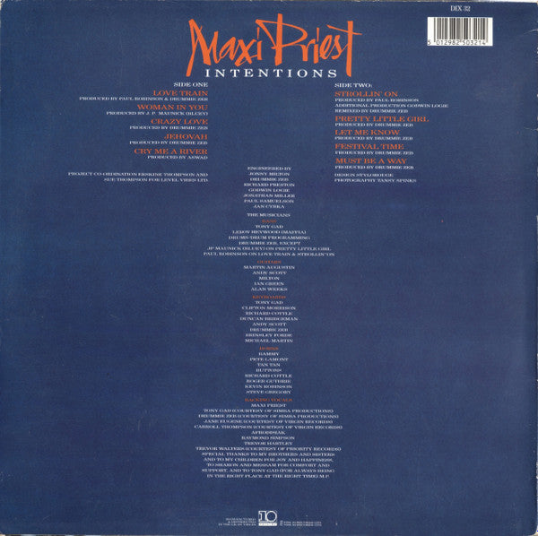 Maxi Priest - Intentions (LP, Album)