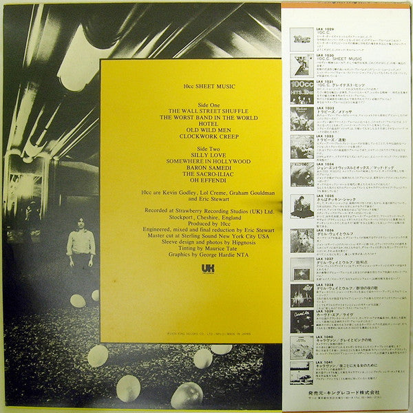 10cc - Sheet Music (LP, Album, RE)