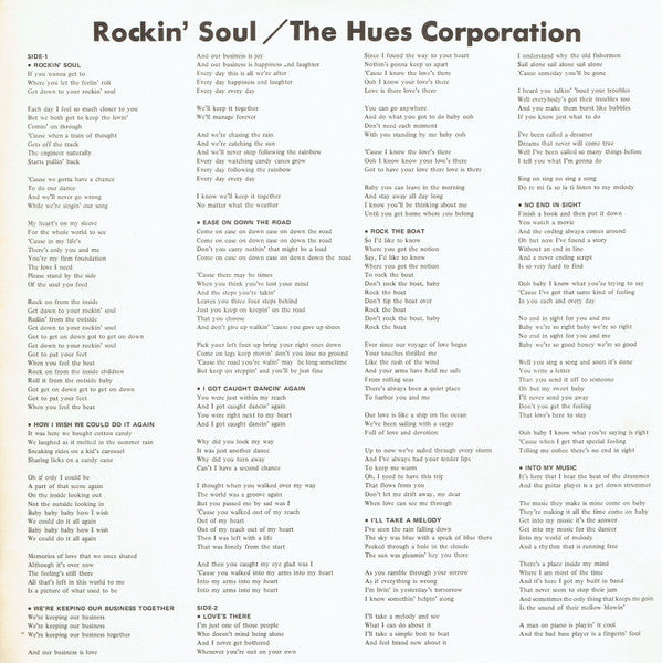 The Hues Corporation - Rockin' Soul (LP, Album)