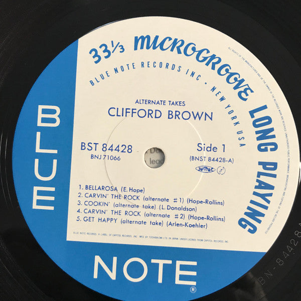 Clifford Brown - Alternate Takes (LP, Album, RE)