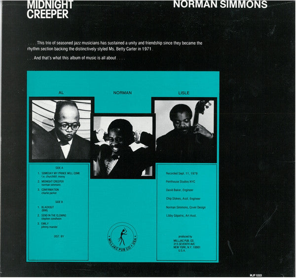 Norman Simmons - Midnight Creeper(LP, Album)
