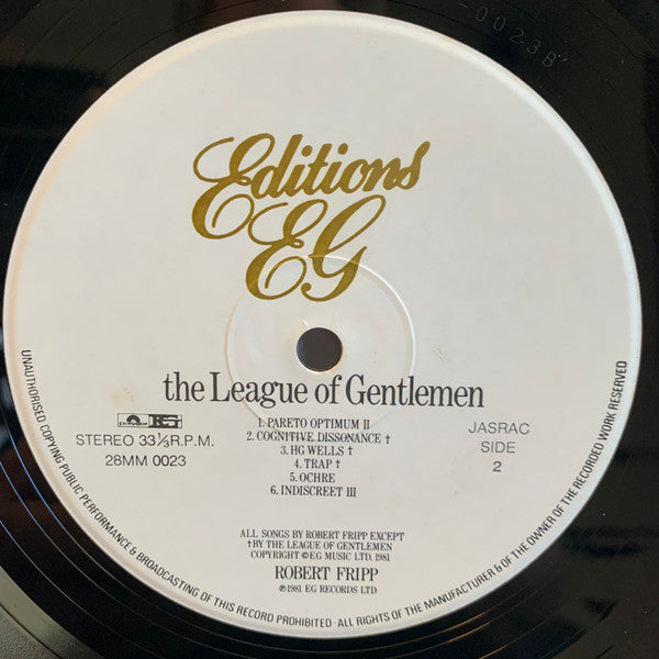Robert Fripp - The League Of Gentlemen(LP, Album)