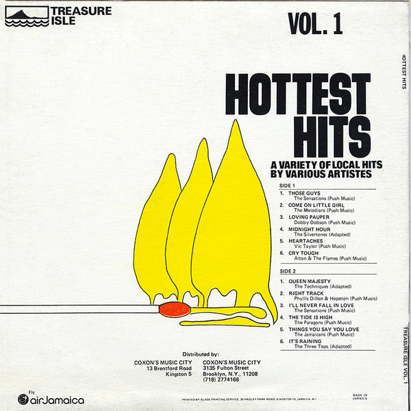 Various - Hottest Hits Volume 1 (LP, Comp, RE)