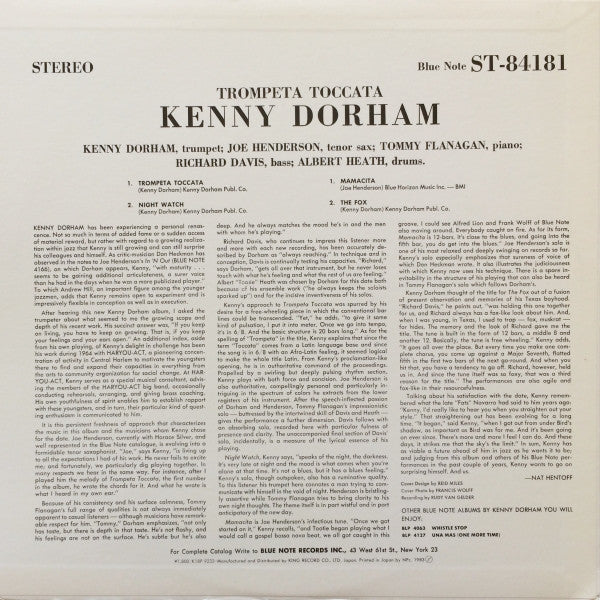 Kenny Dorham - Trompeta Toccata (LP, Album, Ltd, RE)