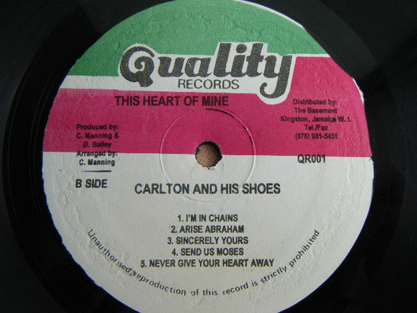 Carlton And The Shoes - This Heart Of Mine (LP, RE, RP)