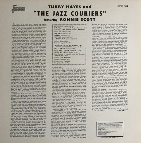 Tubby Hayes - The Jazz Couriers(LP, Album, Mono, RE)