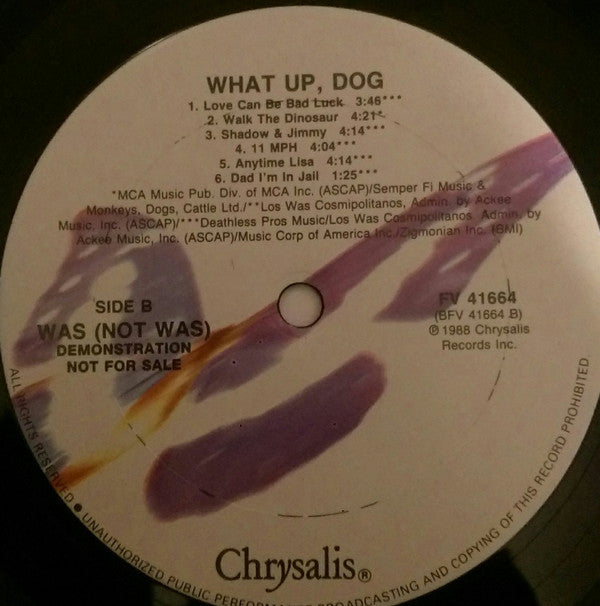 Was (Not Was) - What Up, Dog? (LP, Album, Promo)