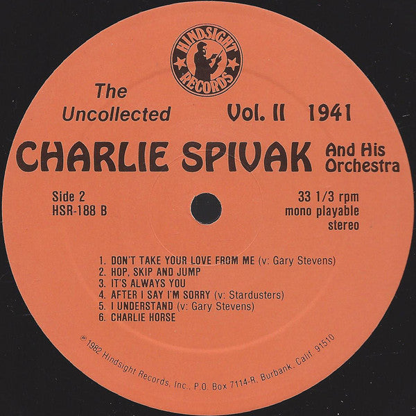 Charlie Spivak And His Orchestra - The Uncollected Vol. 2 1941 (LP)