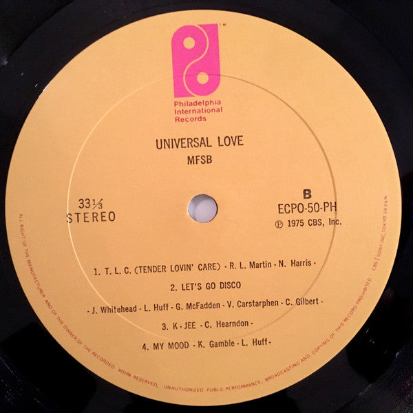 MFSB - Universal Love (LP, Album, Gat)