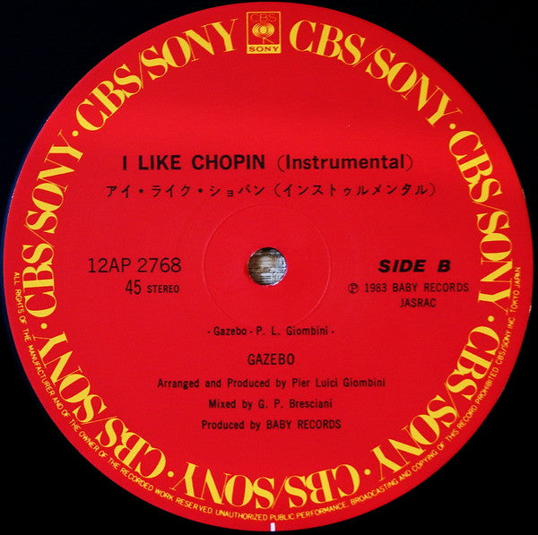 Gazebo - I Like Chopin (12"")