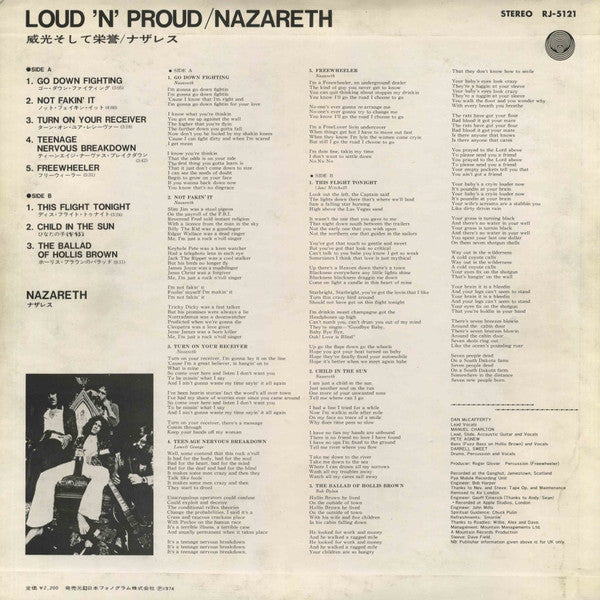 Nazareth (2) - Loud'N'Proud (LP, Album)