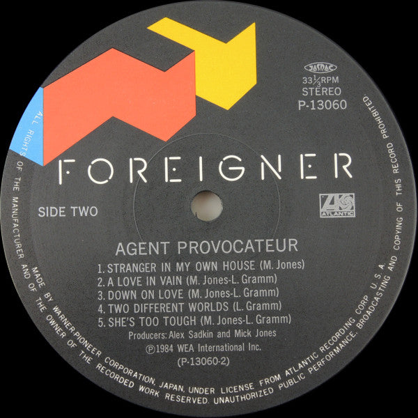Foreigner - Agent Provocateur (LP, Album)