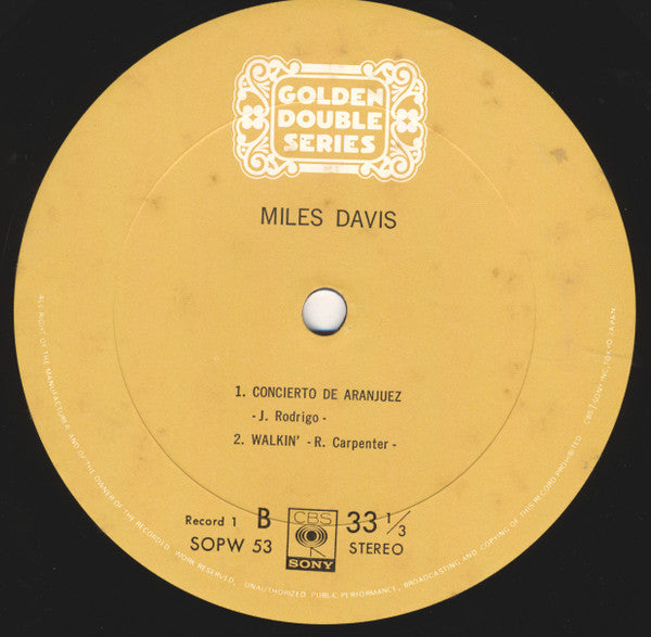 Miles Davis - Miles Davis (2xLP, Comp, Mono)