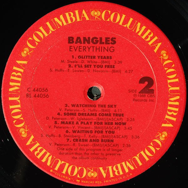 Bangles - Everything (LP, Album, Car)