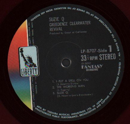 Creedence Clearwater Revival - Suzie Q (LP, Album, Red)