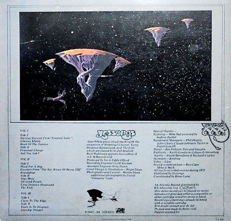 Yes - Yessongs (3xLP, Album, 1st)