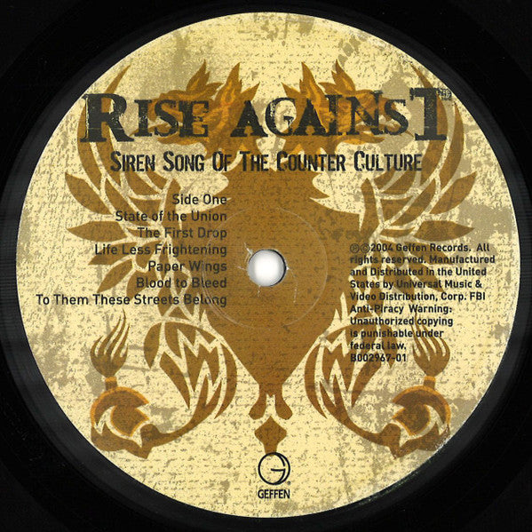 Rise Against - Siren Song Of The Counter Culture (LP, Album)