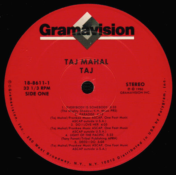 Taj Mahal - Taj (LP, Album)